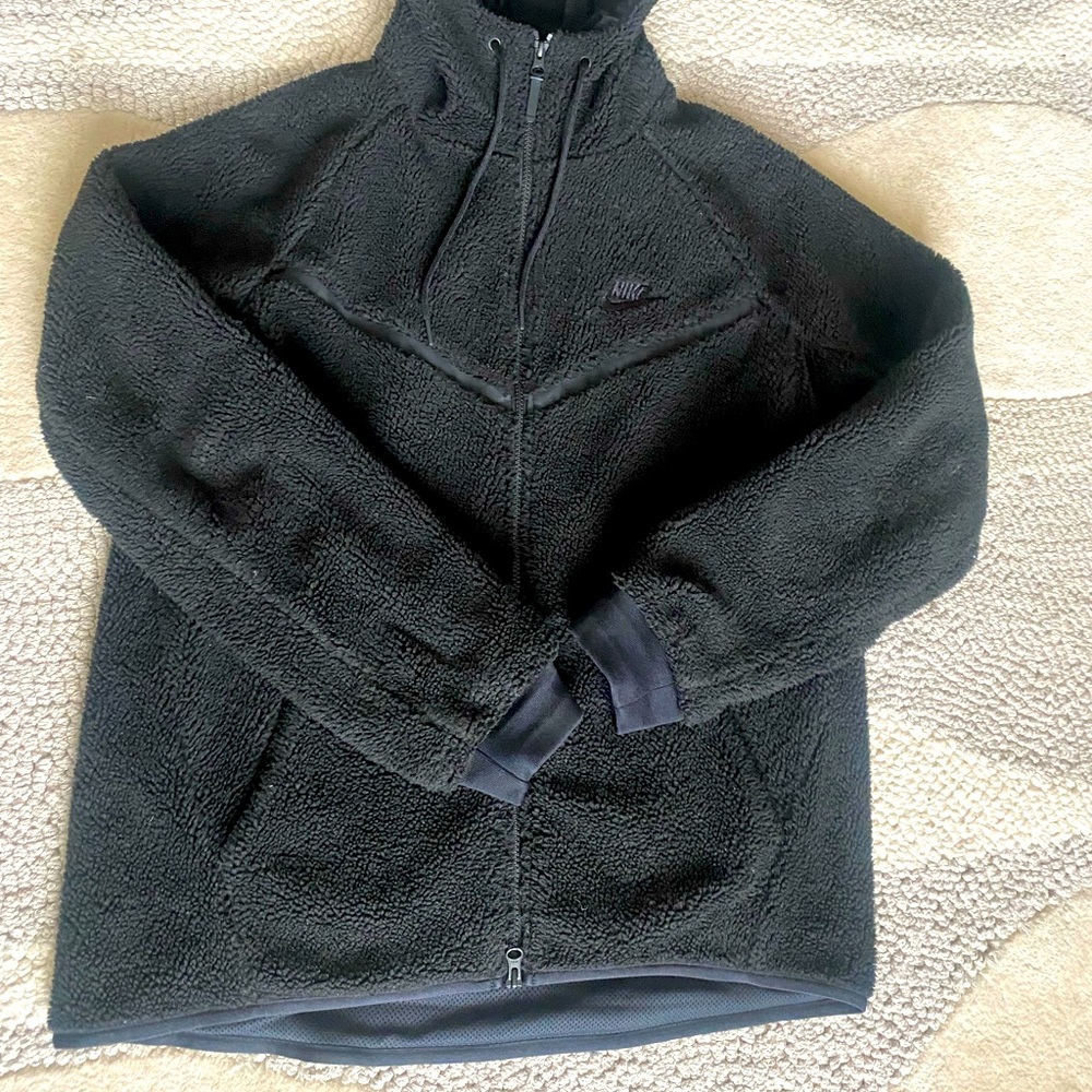 Black Nike hooded fleece - Large